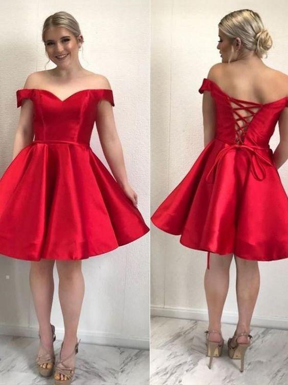 Homecoming Dresses Nancy Red Short CD13053